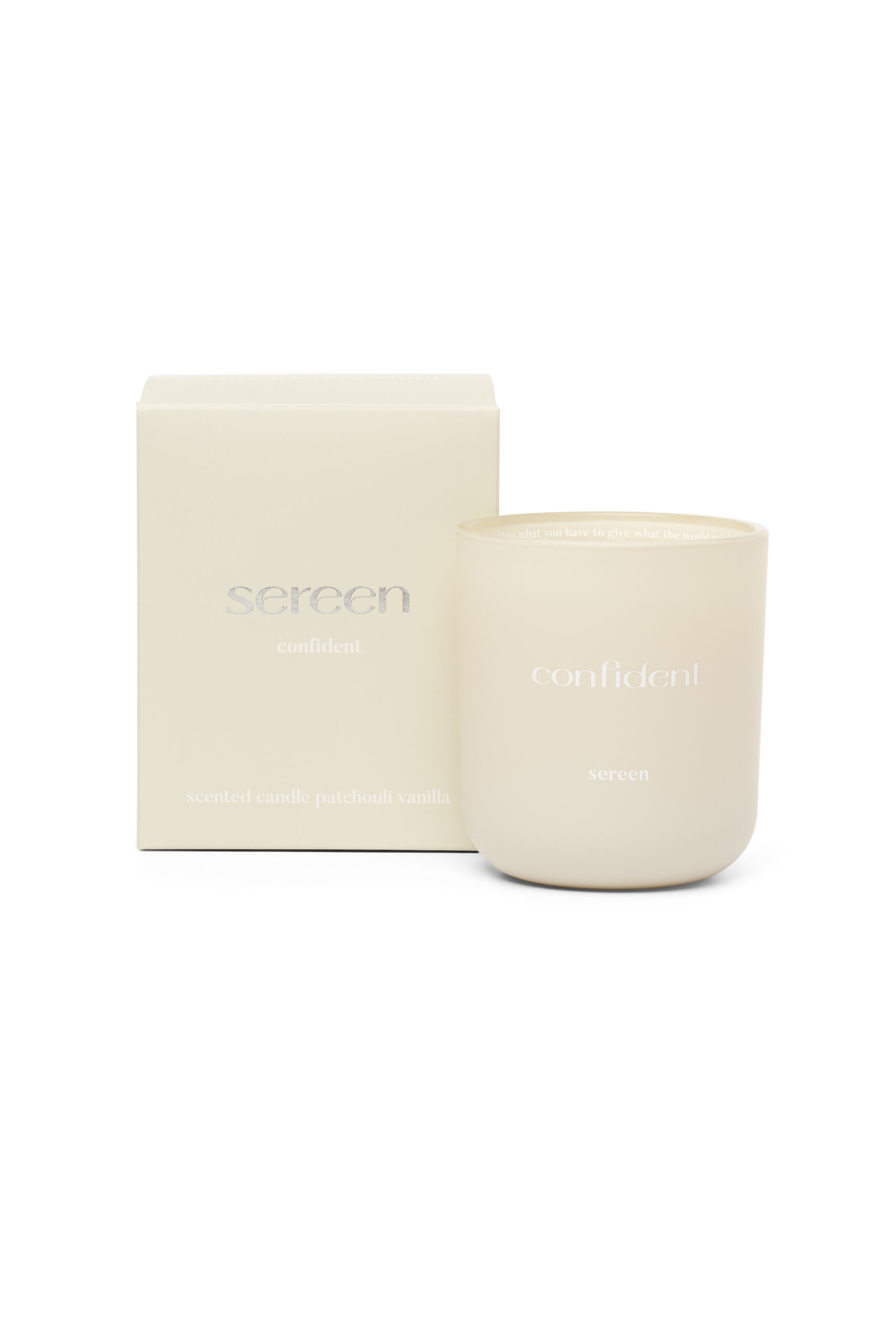Luxe Geurkaars - Confident - ShopSereen Sereen Confident Geurkaars – Patchouli & Vanille - Afbeelding 1